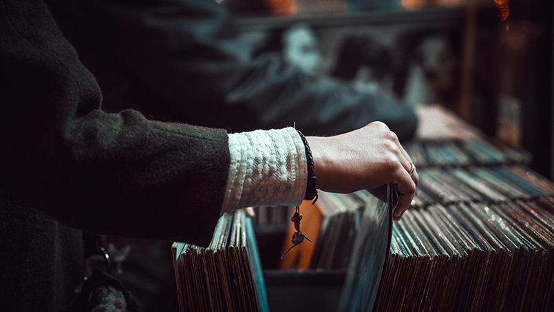 Records vinyls flea market Roma Porta Portese
