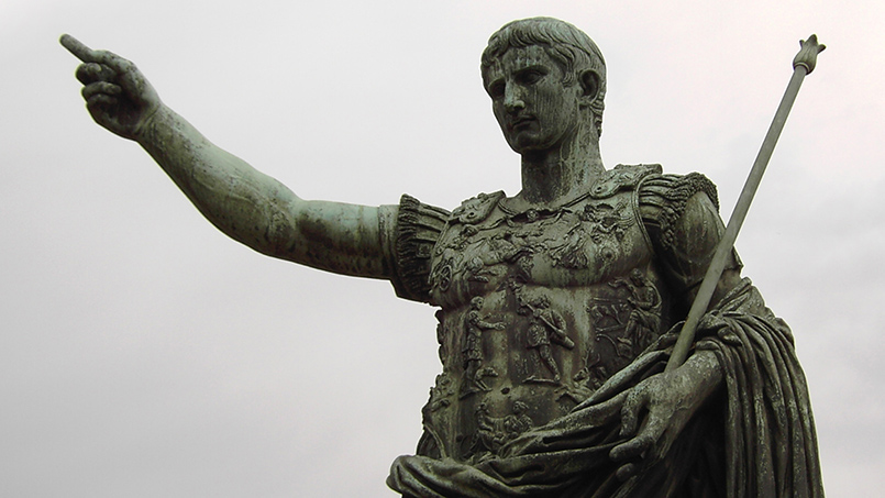 Statua di Augusto Imperatore ai Fori Imperiali. Guida di From Home to Rome alla Roma augustea